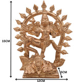 Handcrafted Bronze Lord Sharabha Idol | Sharabeshwara Murti | Panchaloha Sharabheshwaramurti | Chola Art South India Statue,Gold, 6 Inch, 1 Piece