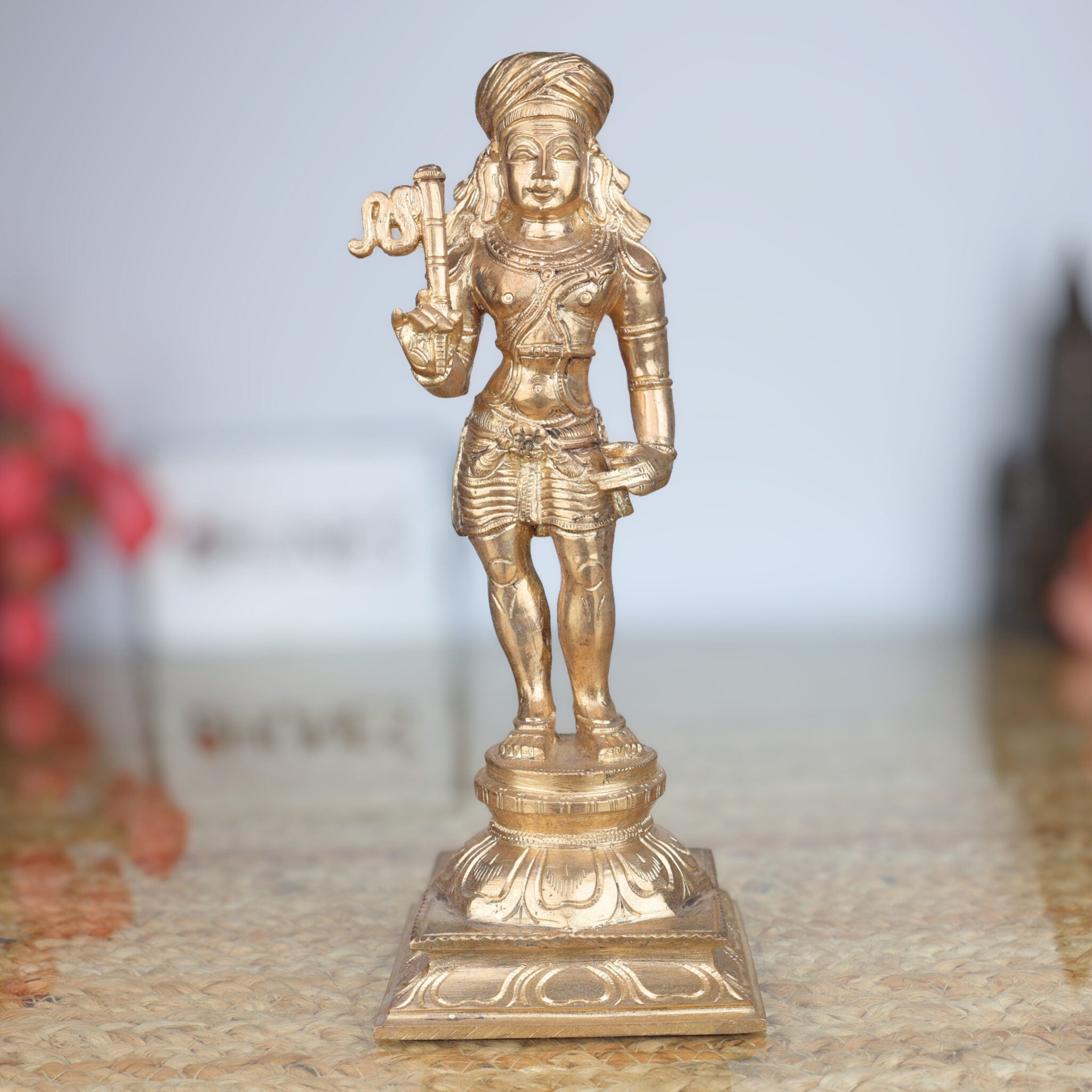 Bronze Aiyanar Dharma Shasta Idol