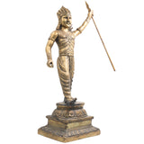 Bhunes Brass Bahubali Idol, Hindu King Sculpture,Gold, 22.5 Inch, 1 Piece