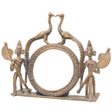 Bhunes Brass Dogra Art, Photo Frame, Prabhavali,Brown, 7 Inch, 1 Piece