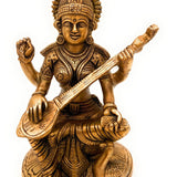 Brass Saraswati Idol