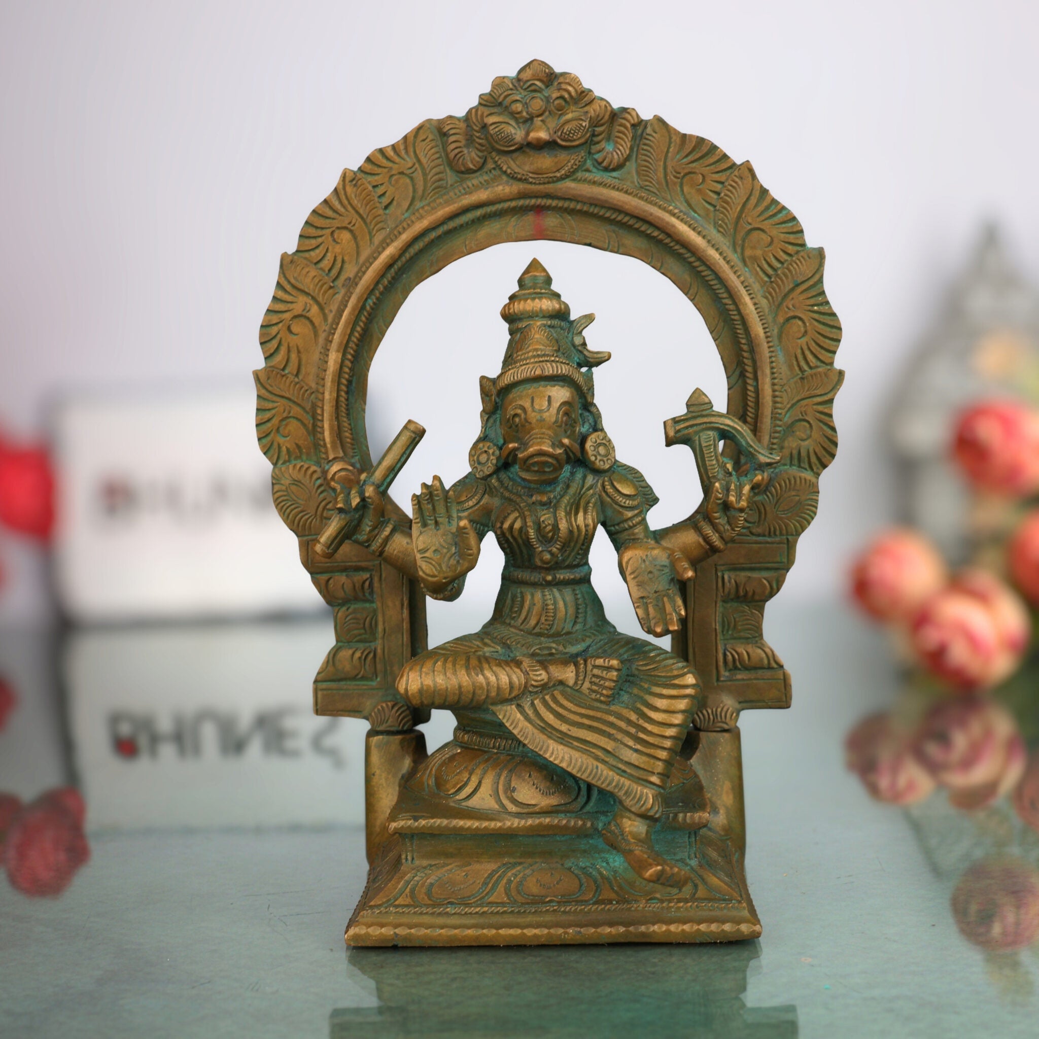 Handcrafted Bronze Varahi Idol
