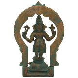 Handcrafted Panchaloha Bronze Ganesha Idol, Chola Style Vinayaka Ganpati Murti, Vighnaharta Ekadanta Ganapati Sculpture for Home & Temple Decor,Brown, 11 Inch, 1 Piece