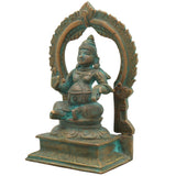 Handcrafted Panchaloha Bronze Kubera Idol | Lord Kuber Murti for Wealth, Prosperity & Good Fortune,Brown, 6.5 Inch, 1 Piece