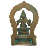 Handcrafted Panchaloha Bronze Kubera Idol | Lord Kuber Murti for Wealth, Prosperity & Good Fortune,Brown, 6.5 Inch, 1 Piece