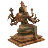 Handcrafted Bronze Varahi Devi Idol | Panchaloha Varahi Amman Statue | South India Art, Spiritual Hindu Goddess Sculpture,Brown, 11 Inch, 1 Piece