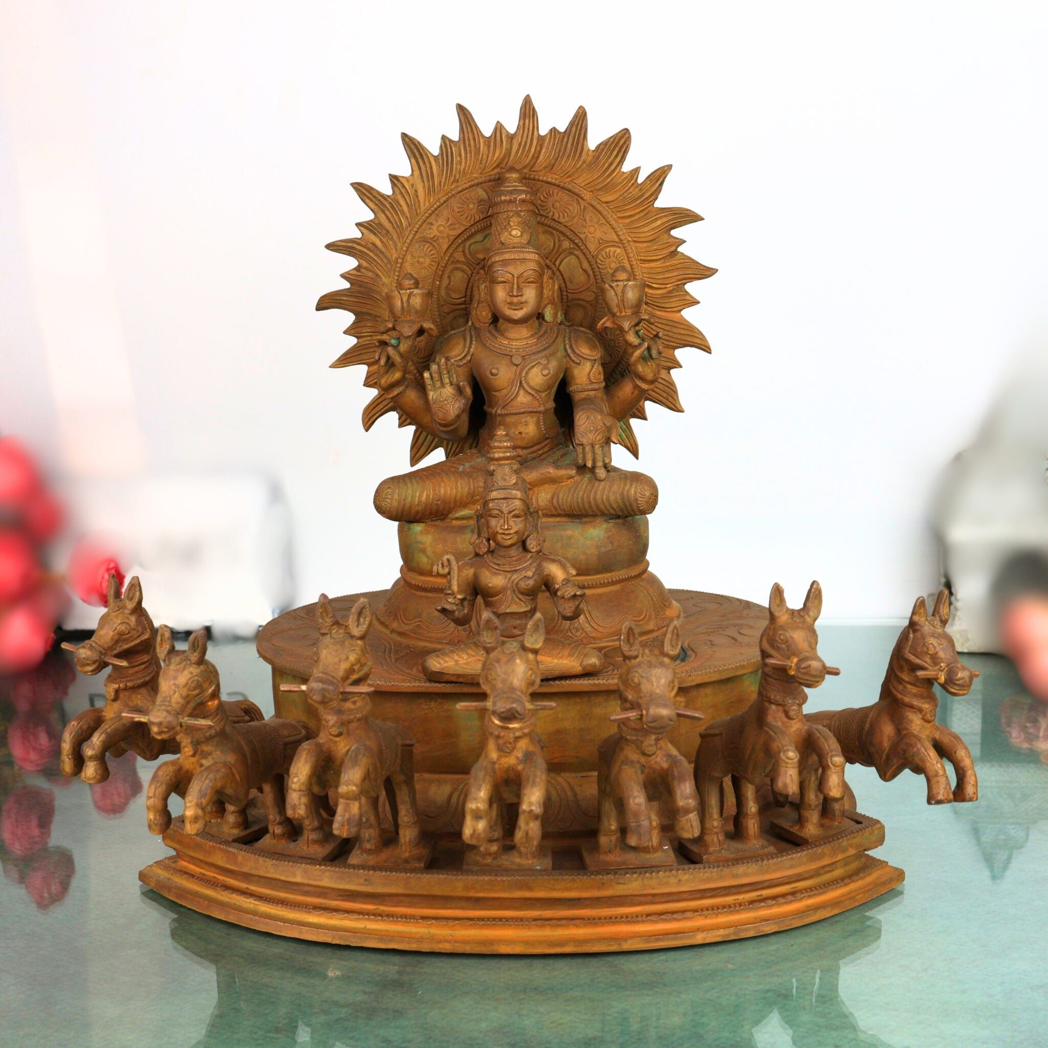 Surya Dev Rath Idol with Seven Horses