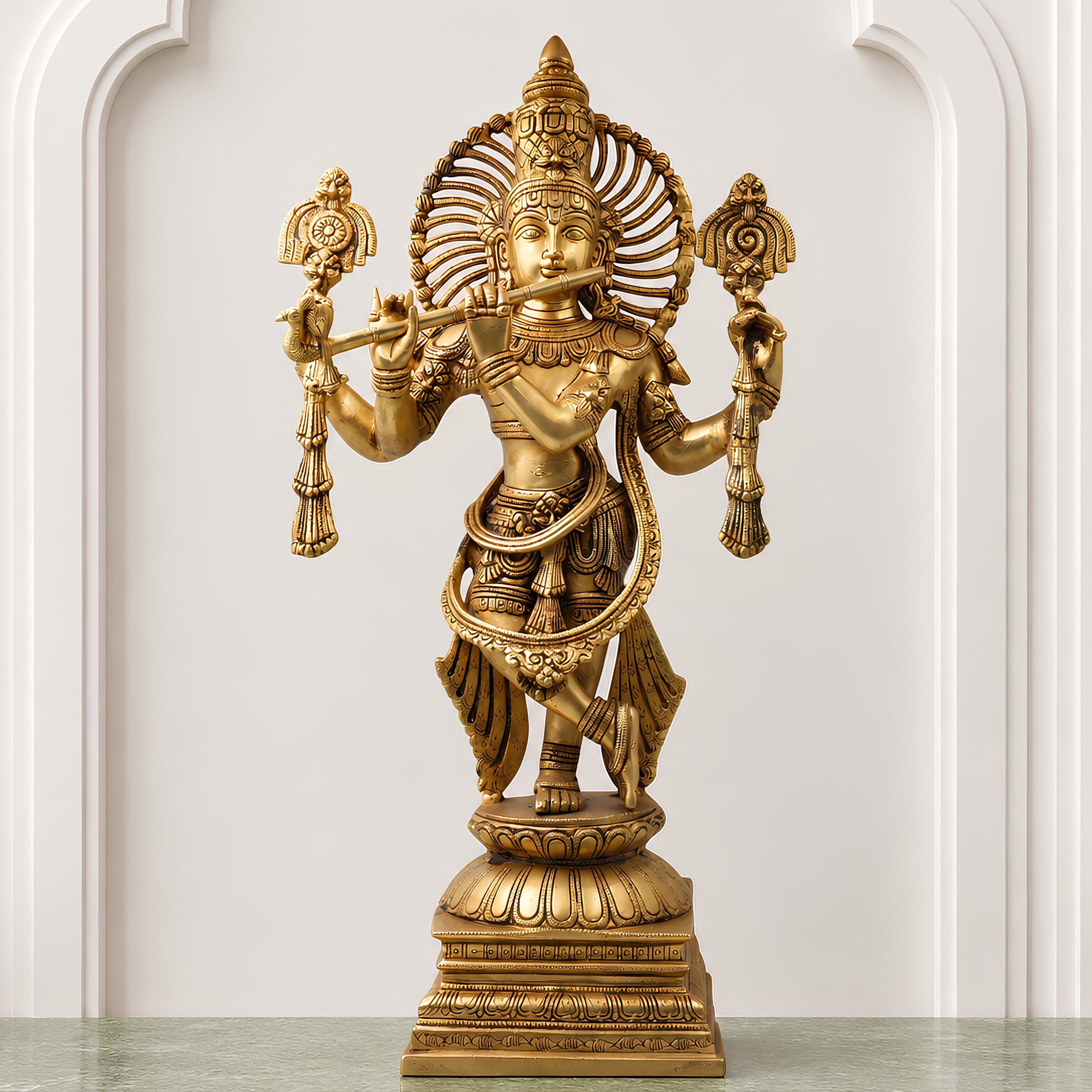 Brass Krishna 
