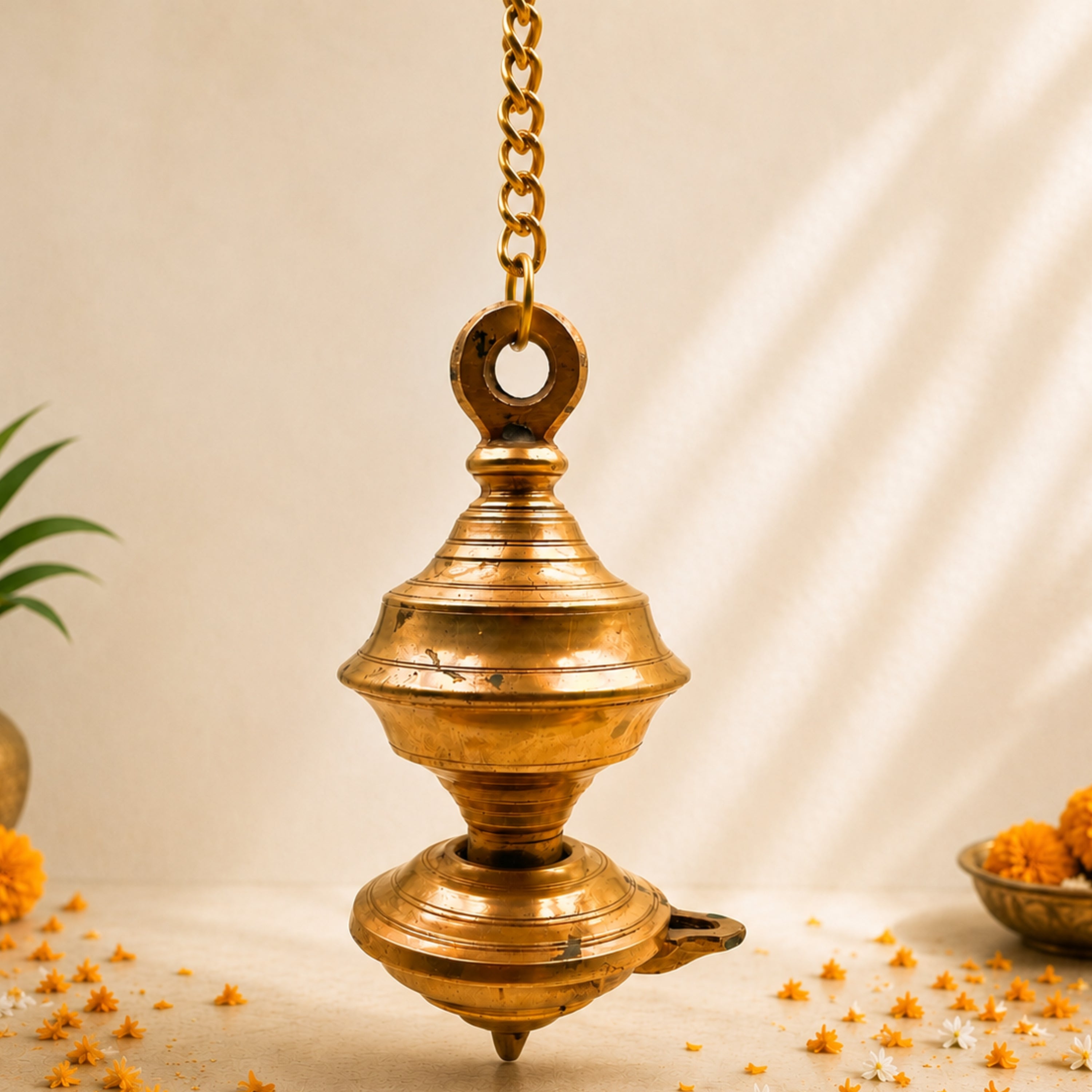 Brass Hanging Lamp