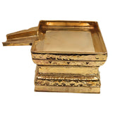 Brass Abhishek Patra for Shiva Lingam | Pital Somasutra Peetam Abhishekam Plate for Puja, Temple, Moorti & Vigraha Rituals,Gold, 6 Inch, 1 Piece