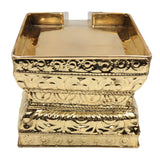 Brass Abhishek Patra Somasutra Plate Snana Jal Patra Abhishekam Kalash Pital Peetal Pittal Pooja Vessel for Shiva Lingam Temple Puja,Gold, 4.5 Inch, 1 Piece