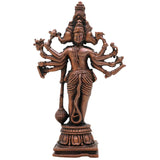 Copper Hanuman Idol | Tamra Bajrangbali Murti | Anjaneya Maruti Statue | Pavanputra Kesarinandan Ramdoot | Sankat Mochan Panchmukhi Hanuman Murti for Puja, Temple & Home Decor,Brown, 4.5 Inch, 1 Piece
