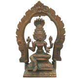 Handcrafted Bronze Mariyamman Idol | Panchaloha Goddess Statue | South Indian Village Goddess Murti | Traditional Chola Art Mariamma Sculpture,Brown, 9 Inch, 1 Piece