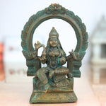 Handcrafted Bronze Mariamman Idol with Prabhavali
