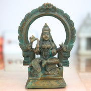 Handcrafted Bronze Mariamman Idol with Prabhavali
