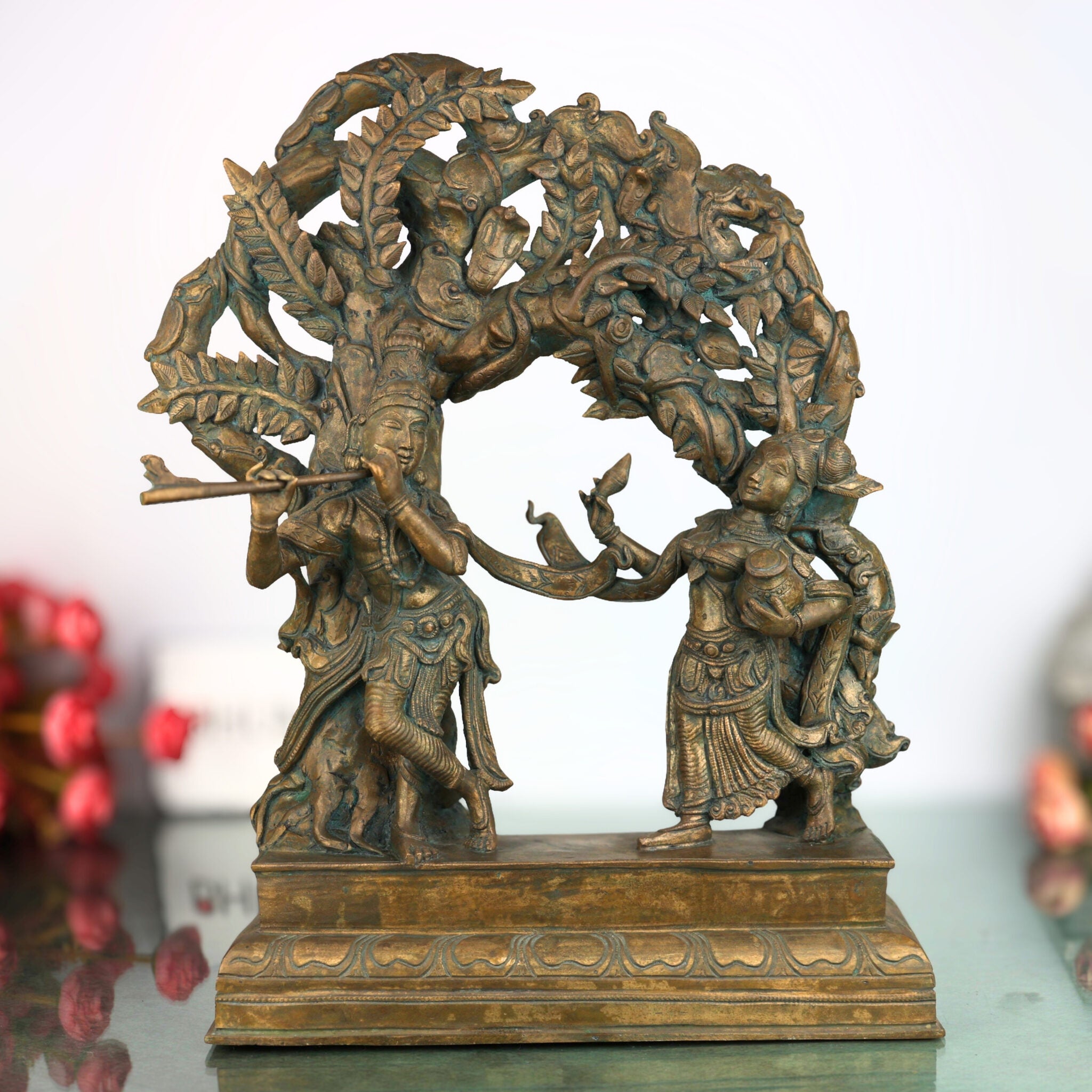 Bronze Radha Krishna Idol