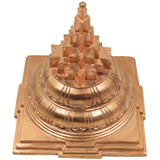 Handcrafted Panchaloha Sree Yantra Idol | Shri Chakra, Sri Meru, Shri Yantra Sacred Geometry Bronze Statue for Home, Temple & Puja Decor,Gold, 7 Inch, 1 Piece