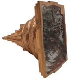 Handcrafted Panchaloha Sree Yantra Idol | Shri Chakra, Sri Meru, Shri Yantra Sacred Geometry Bronze Statue for Home, Temple & Puja Decor,Gold, 7 Inch, 1 Piece