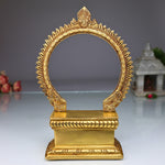Brass Chowki with Prabhavali