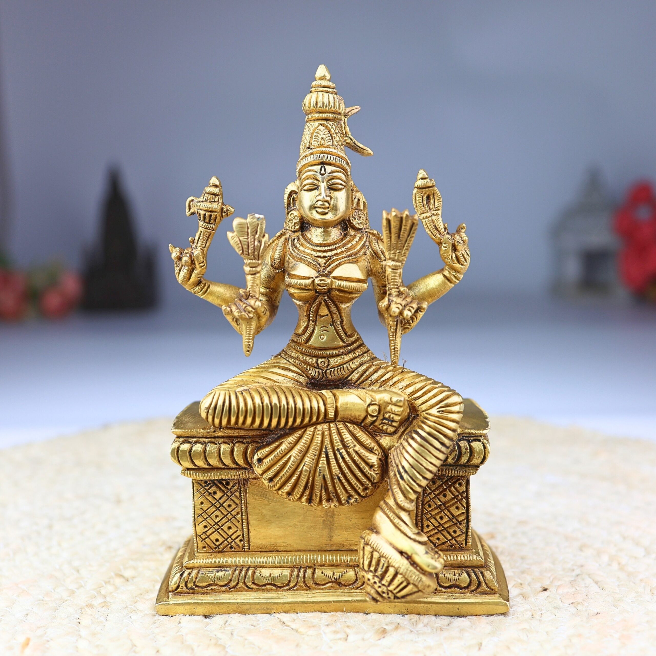 Brass Rajarajeshwari idol