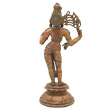 Handcrafted Bronze Ardhanarishvara Idol | Ardhanari Shiva-Parvati Murti | Chola Art Panchaloha Sculpture for Puja, Home Decor & Spiritual Gift, 9 Inch Gold, 1 Piece
