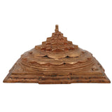 Handmade Bronze Sri Yantra Idol | Panchaloha Sacred Shri Chakra Sculpture for Home, Temple, Puja & Vastu Decor,Gold, 3 Inch, 1 Piece