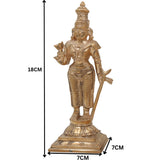 Handmade Bronze Panchaloha Nayanars Idols Set – Authentic Tamil Shaiva Saints Statue, 4pcs Traditional Panchadhatu Shaiva Bhakti Murti for Home & Temple Decor,Gold, 7 Inch, 1 set