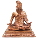Handmade Bronze Thiruvalluvar Idol | Panchaloha Valluvar Statue | Traditional Tamil Poet Sculpture | Authentic South Indian Panchadhatu Murti,Gold, 5 Inch, 1 Piece