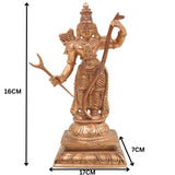 Handcrafted Panchaloha Shri Rama Idol | Traditional Bronze Ramachandra Murti | Lord Raghunath Statue for Home & Temple Decor,Gold, 6.5 Inch, 1 Piece