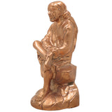 Handcrafted Bronze Sai Baba Idol - Shirdi Sai Maharaj Panchaloha Statue for Home Temple Decor, Handmade Panchadhatu Sai Nath Murti,Gold, 5 Inch, 1 Piece