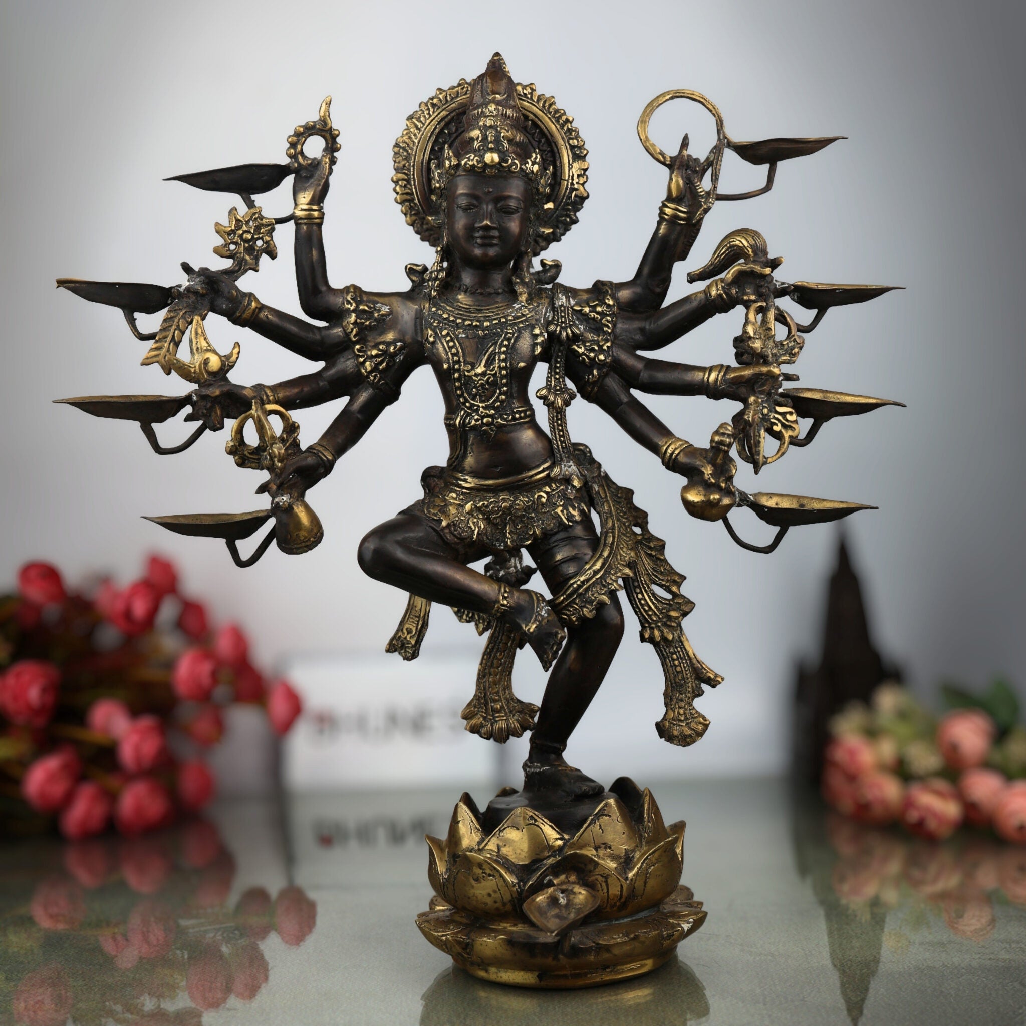 Nataraja Ashtabhujadhari Shiva Idol