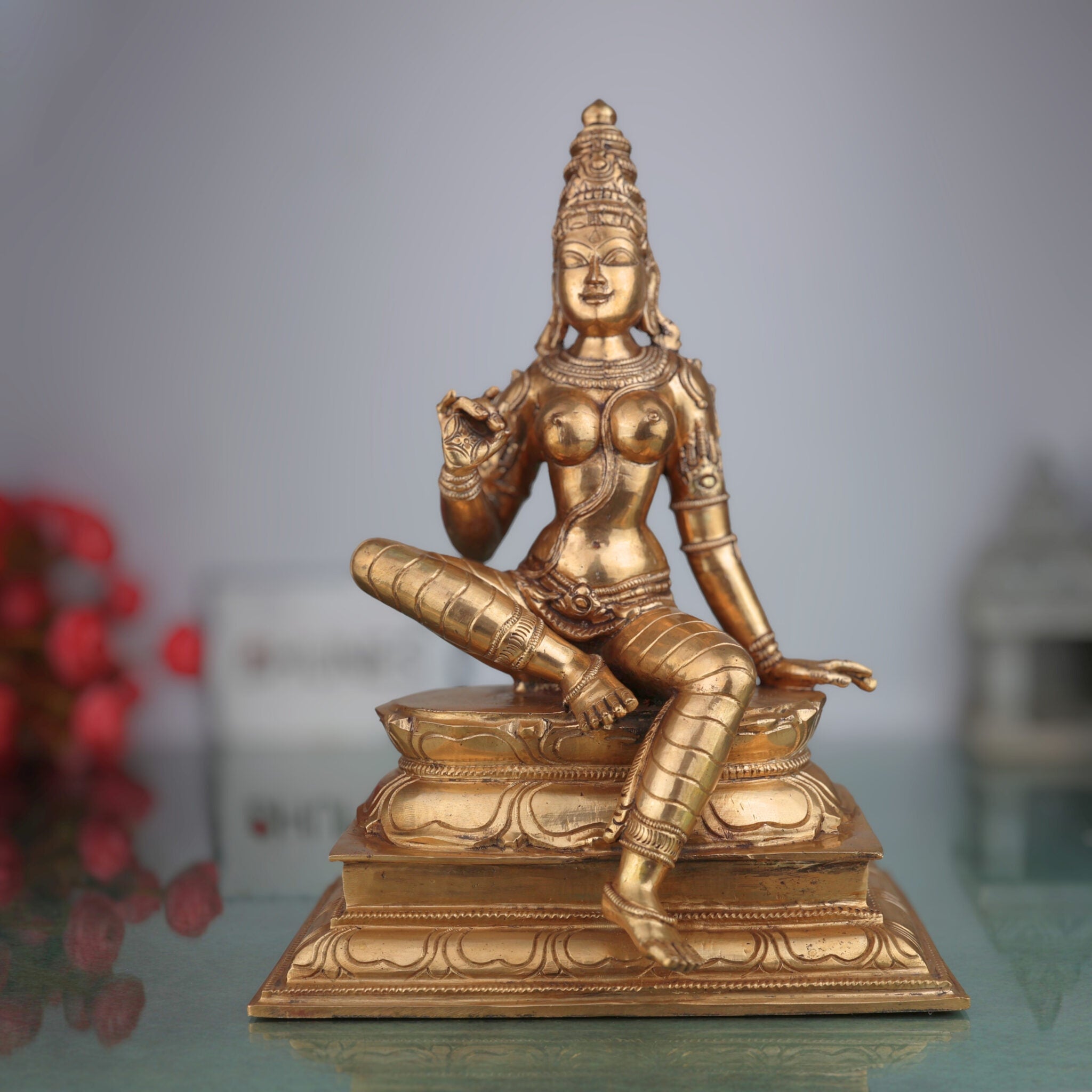 Handcrafted Bronze Parvati Idol