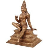 Handcrafted Bronze Parvati Idol | Panchaloha Uma Gauri Durga Devi Murti for Pooja, Temple & Home Decor,Gold, 13 Inch, 1 Piece