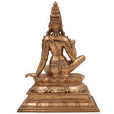 Handcrafted Bronze Parvati Idol | Panchaloha Uma Gauri Durga Devi Murti for Pooja, Temple & Home Decor,Gold, 13 Inch, 1 Piece