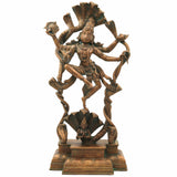 Lord Vishnu Narayana on Sheshanag Panchaloha Bronze Idol | Venkateswara Balaji Srinivasa Govinda Padmanabha Ranganatha Jagannath Chola Art Murti,Brown,17inch,1piece