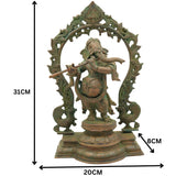 Handcrafted Panchaloha Bronze Ganesha Idol, Vinayaka Ganapati Murti, Traditional Chola Art Pillaiyar Statue for Home, Temple & Gift, Brown, 12.5 Inch, 1 Piece