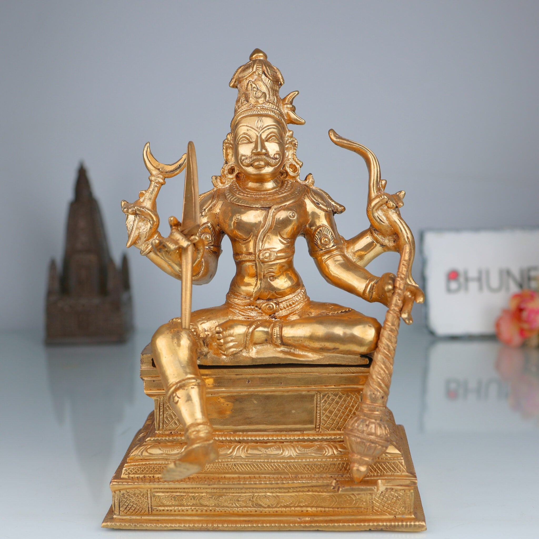Handcrafted Veerabhadreshwara Bronze Idol