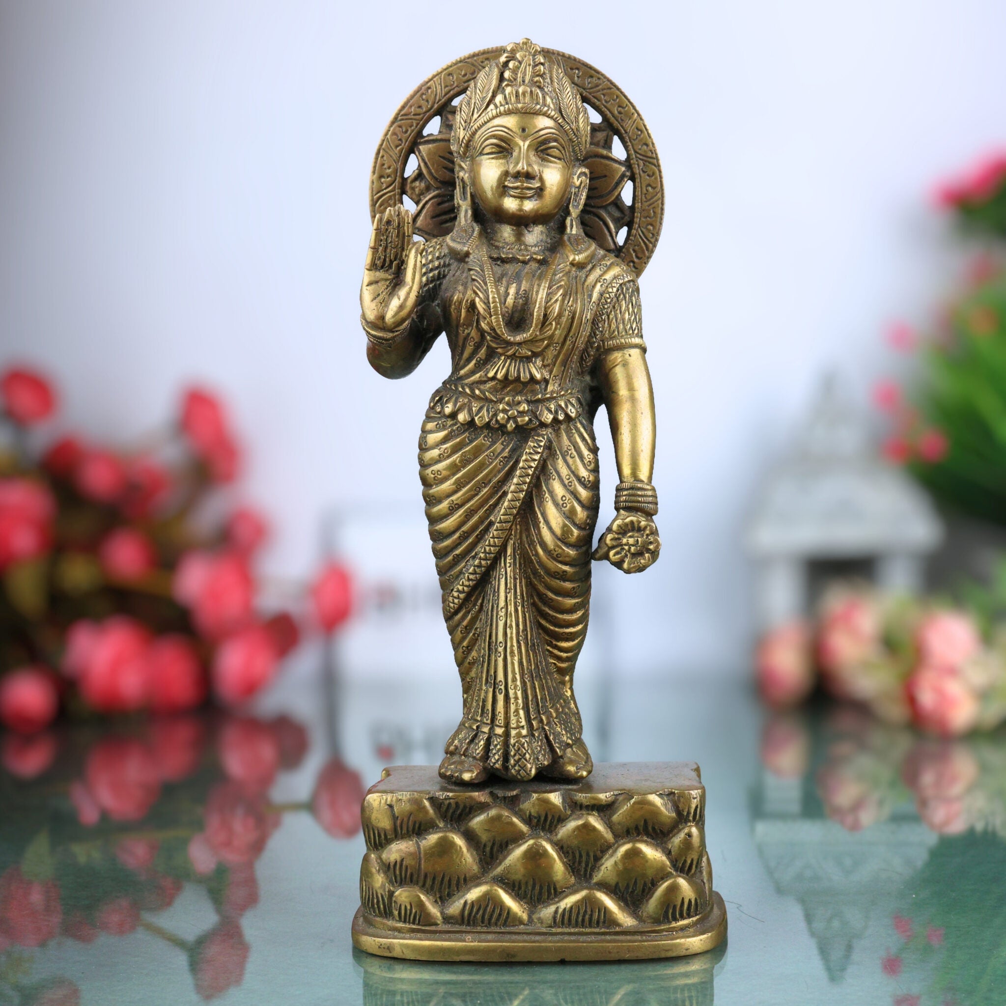 Brass Mahalakshmi Idol