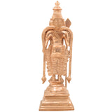 Handmade Bronze Murugan Idol | Panchaloha Subramanya Skanda Kartikeya Sculpture for Temple & Home Decor,Gold, 11 Inch, 1 Piece