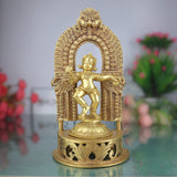 Handmade Brass Ladoo Gopal Ji Murti – Krishna, Gopal, Govinda, Bal Gopal, Radha Krishna Idol for Pooja Room, Home, Temple & Office Decor