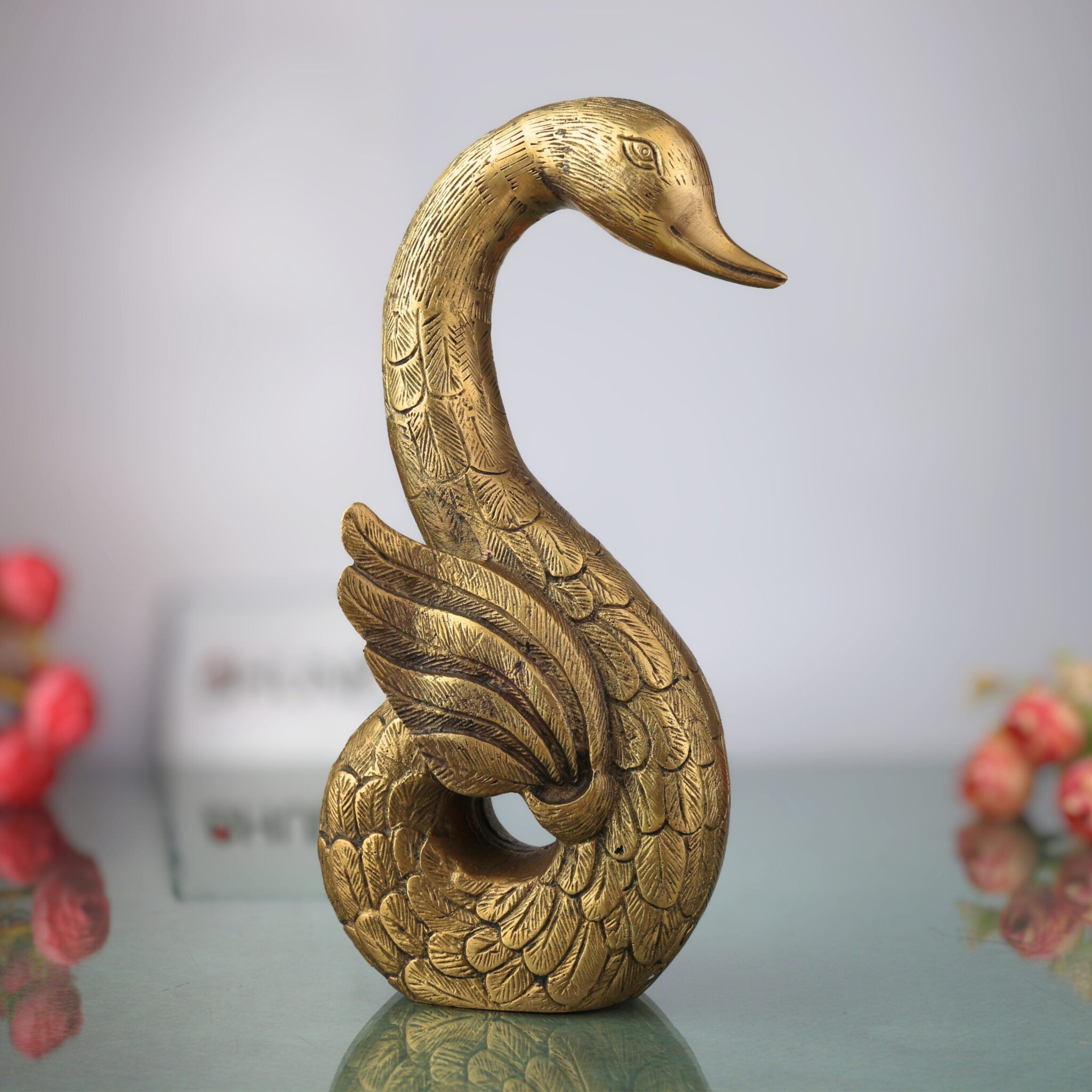 Brass Handmade Duck Idol