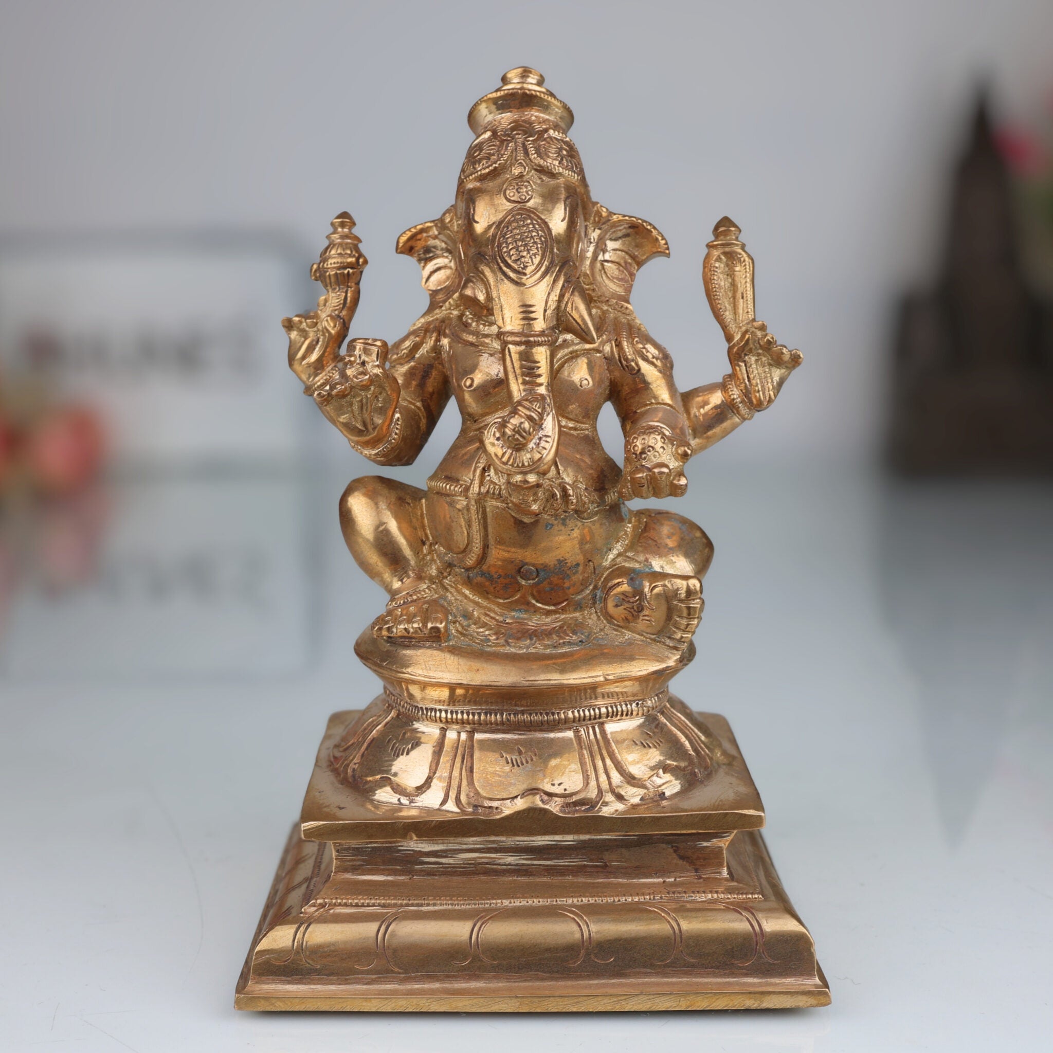 Panchaloha Bronze Ganesha Idol