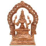 Handcrafted Bronze Panchaloha Lakshmi Idol | Mahalakshmi Murti for Prosperity, Wealth & Home Decor | Ashta Lakshmi, Dhanalakshmi, Gajalakshmi Statue | Traditional South Indian Wax Casting,Gold, 5 Inch, 1 Piece