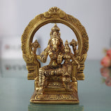 Lord Hayagriva Lakshmi Brass Idol | Lakshmi Hayagriva Murti Vigraham Statue for Pooja, Temple, Home Decor & Vastu Gift