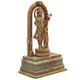 Handcrafted Bronze Ayodhya Ram Ji Idol | Panchaloha Ram Murti | Lord Shri Ram Copper Statue | Maryada Purushottam Ram Lalla Sculpture,Brown, 6 Inch, 1 Piece