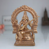 Handcrafted Panchaloha Bronze Saraswati Idol