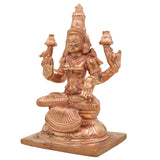 Handcrafted Panchaloha Mahalakshmi Idol | Bronze Sri Lakshmi | Maha Laxmi | Kamala Devi Murti for Pooja & Home Decor,Gold, 5.5 Inch, 1 Piece