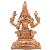 Handcrafted Panchaloha Mahalakshmi Idol | Bronze Sri Lakshmi | Maha Laxmi | Kamala Devi Murti for Pooja & Home Decor,Gold, 5.5 Inch, 1 Piece