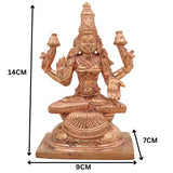 Handcrafted Panchaloha Mahalakshmi Idol | Bronze Sri Lakshmi | Maha Laxmi | Kamala Devi Murti for Pooja & Home Decor,Gold, 5.5 Inch, 1 Piece