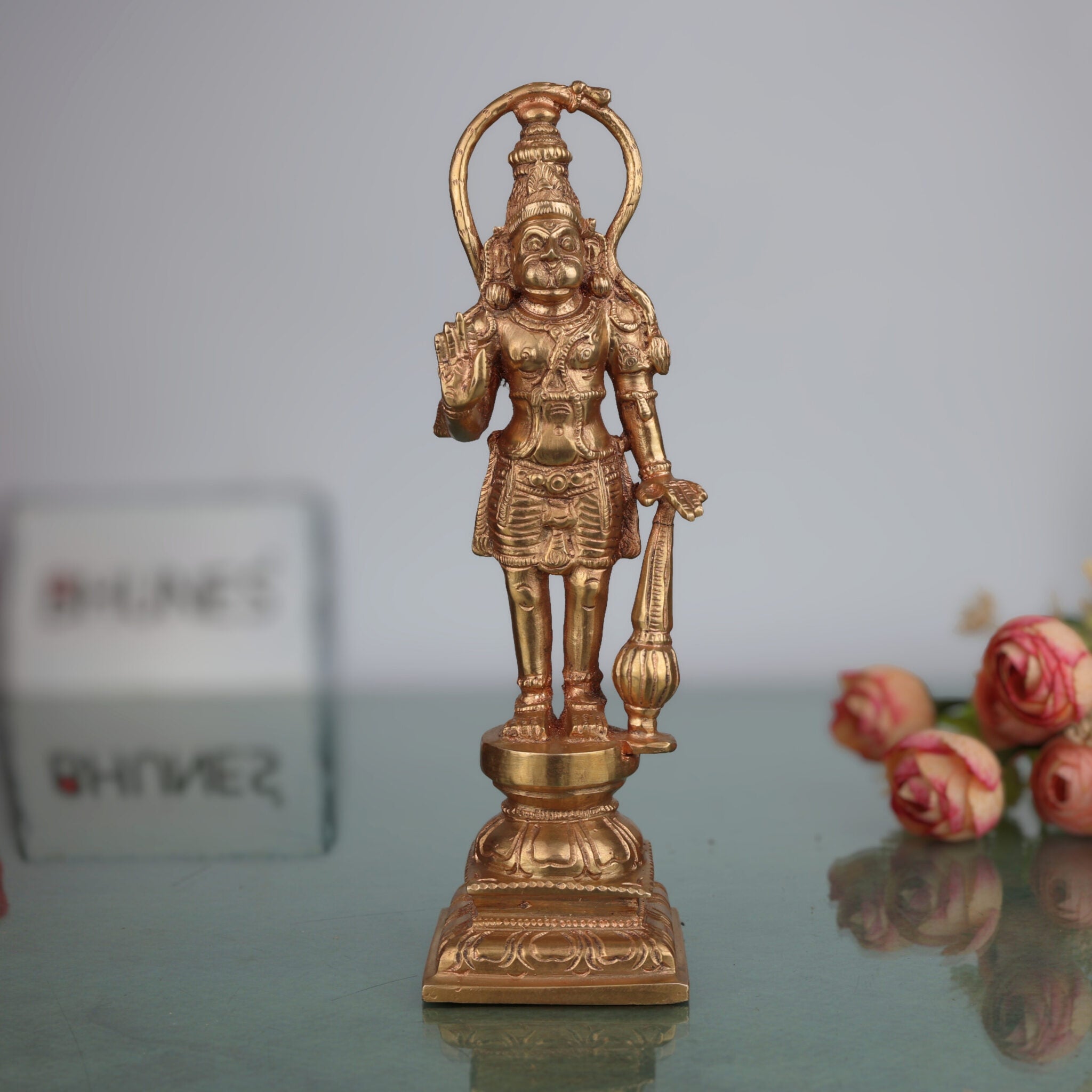 Handcrafted Bronze Panchaloha Hanuman Idol